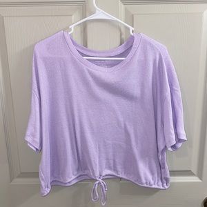 american eagle tie crop top